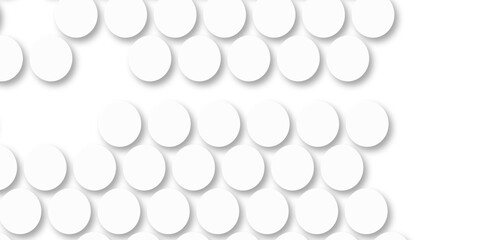 White tiles wall. round marble textures, ball tiles. Top view pavement circle block white texture with seamless patterns floor background. Air Bubble wrap texture background. Textured Background.