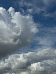 Beautiful skyscape with picturesque clouds