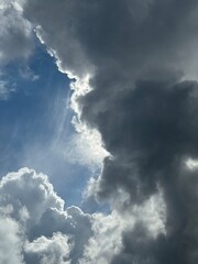 Beautiful skyscape with picturesque clouds