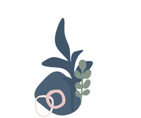 green apple with leaves