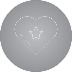 Heart icon single icon vector illustration