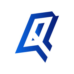  Letter Q minimal logo icon design template