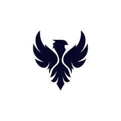 falcon, eagle security logo design template vector. falcon Flaying Bird Logo abstract. design template, illustration