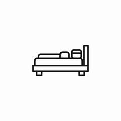 simple bed icon icon sign vector
