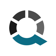  Letter Q minimal logo icon design template