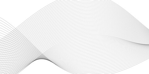 Gray and white abstract background with flowing particles. Abstract wave element for design. Digital frequency track equalizer. Stylized line art background