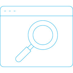 Website searching icon single icon vector illustration