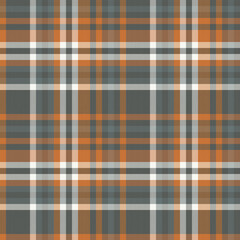 Stylish autumnal plaid pattern in muted oranges and grays.  Perfect for textile design, fallthemed projects, or as a background texture.