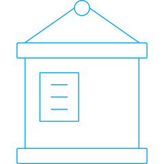 Calender paper icon single icon vector illustration