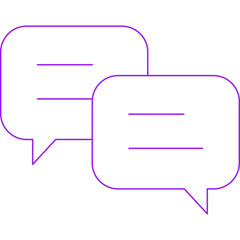 Chat icon 5 single icon vector illustration