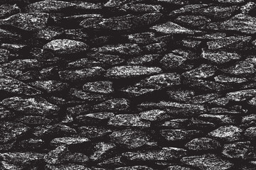 Gritty Black and White Gravel Texture