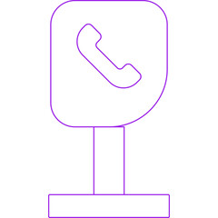 Call stop icon single icon vector illustration