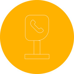 Call stop icon single icon vector illustration