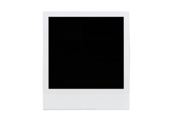 Polaroid PNG frame mockup set – vintage photo templates with shadows, scrapbook-style illustrations, isolated vector elements on transparent background.