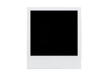 Polaroid PNG frame mockup set – vintage photo templates with shadows, scrapbook-style illustrations, isolated vector elements on transparent background.