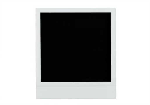 Polaroid PNG frame mockup set – vintage photo templates with shadows, scrapbook-style illustrations, isolated vector elements on transparent background.