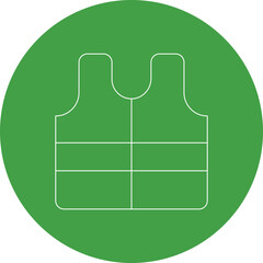 Jacket icon single icon vector illustration