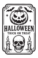 Obraz premium Halloween Label Design 