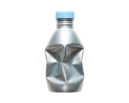 Crushed Metal Bottle
