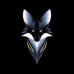 Obraz premium Abstract stylized fox head