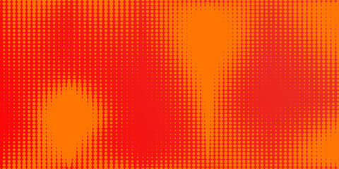Dots halftone orange color pattern gradient texture with technology digital background. Dots pop art comics with summer background.