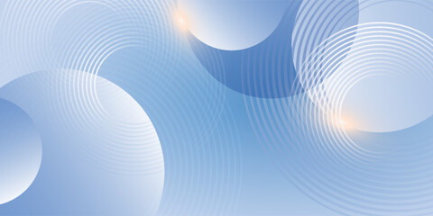 Abstract blue modern background with circle elements. Digital technology concept. Vector Eps10