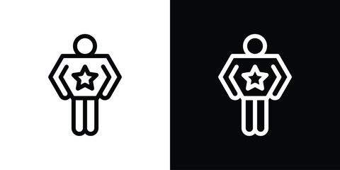 Good human icon design. simple stroke line vector icon set