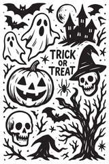 Halloween Label Design 