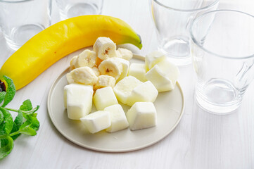 バナナジュースの材料