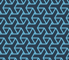 Isometric Chevron Maze Seamless Pattern -vector eps8