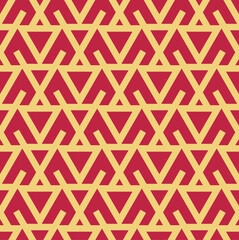 Retro Triangular Geometry Seamless Pattern -vector eps8