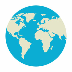 World-map-icon  Editable AI Vector Design on White Background