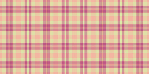 Grid check plaid textile, slim vector fabric seamless. Man background texture pattern tartan in light and red colors.