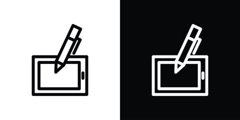 Electronic signature icon