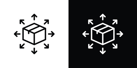 Fototapeta premium Distribution channel icon