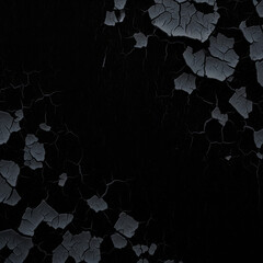 Black Cracked Paint Texture Grunge Web Banner