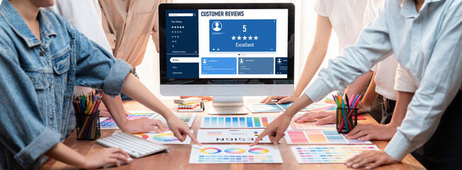 Customer experience and review analysis by brisk computer software for corporate business