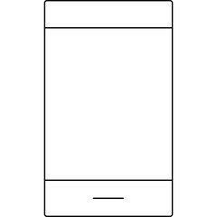 Smart phone icon single icon vector illustration