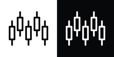Chart candlestick icon