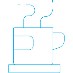 Obraz premium Cup icon single icon vector illustration