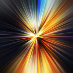 Obraz premium Colorful zoom motion effect. Abstract background. Color lines. Colored texture backdrop and banner. Multi color gradient pattern and textured wallpaper.