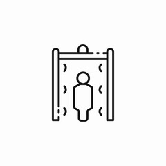 security gate person icon sign vector