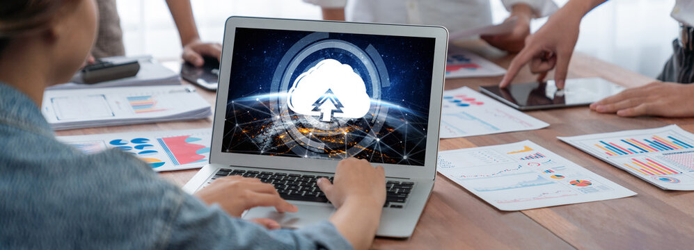 Cloud computing software for brisk remote work and personal data storage - Powered by Adobe