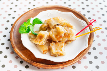 春巻きの皮で作るパンケーキ