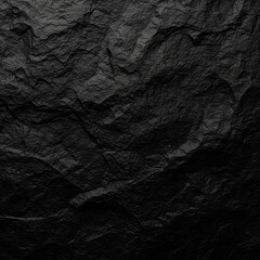 Panoramic Black Stone Rock Texture Background