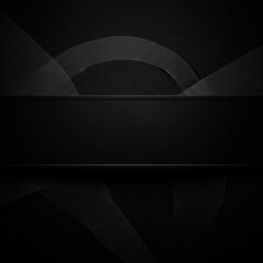 Black Cotton Fabric Texture Banner with Copy Space