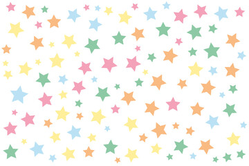 Special background of colored stars, white background