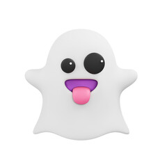 Ghost Emoji 3D Illustration
