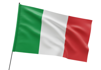Italian Flag A High-Resolution Image of the Italian Tricolore Waving Proudly