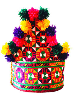 Traditional Chitrali Bridal Cap &ndash; Handmade Headwear from Pakistan
